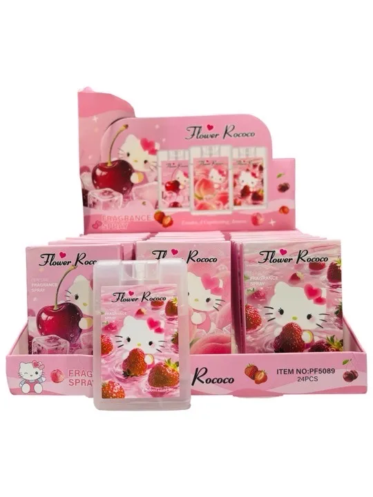 FLOWER ROCOCO - PERFUME CON OLOR A FRUTAS VERSION KITTY PARA LLEVAR EN BOLSO FLOWER PF5089