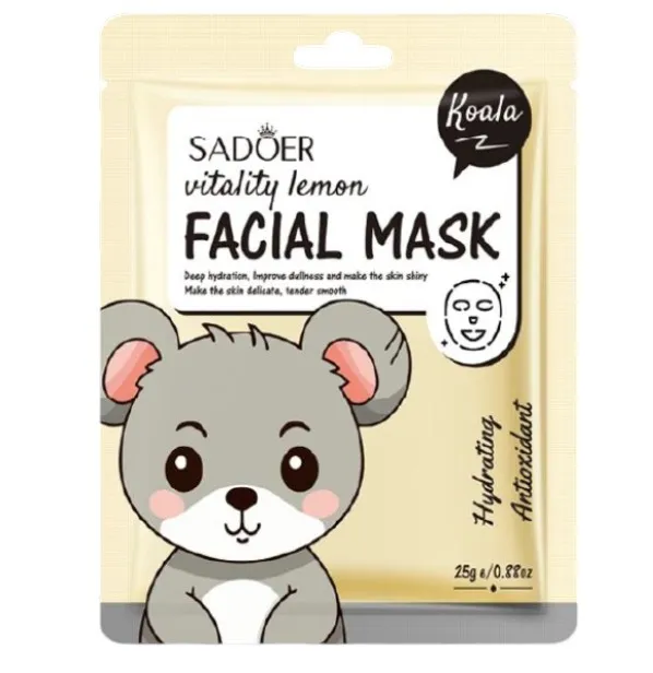 MASCARILLA EN VELO CON EXTRACTO DE LIMON SADOER SD38395
