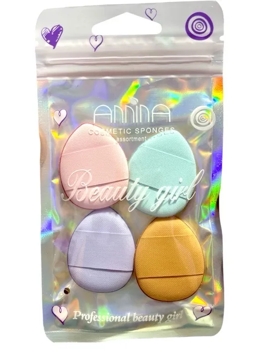 MORATTA COSMETICS - SET DE POMO MINI PARA BASE EN COLORES SURTIDOS X 4 PCS CA1780