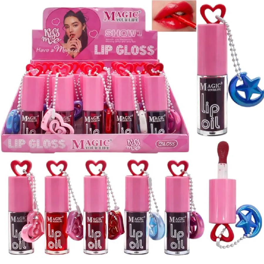 TINTA PARA LABIOS CON LLAVERO Y APLICADOR MAXI MAGIC LC487