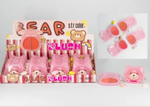 SFR COLORS - RUBOR DUO + LLAVERO VERSION OSITO TONOS SURTIDOS SFR COLORS 8220