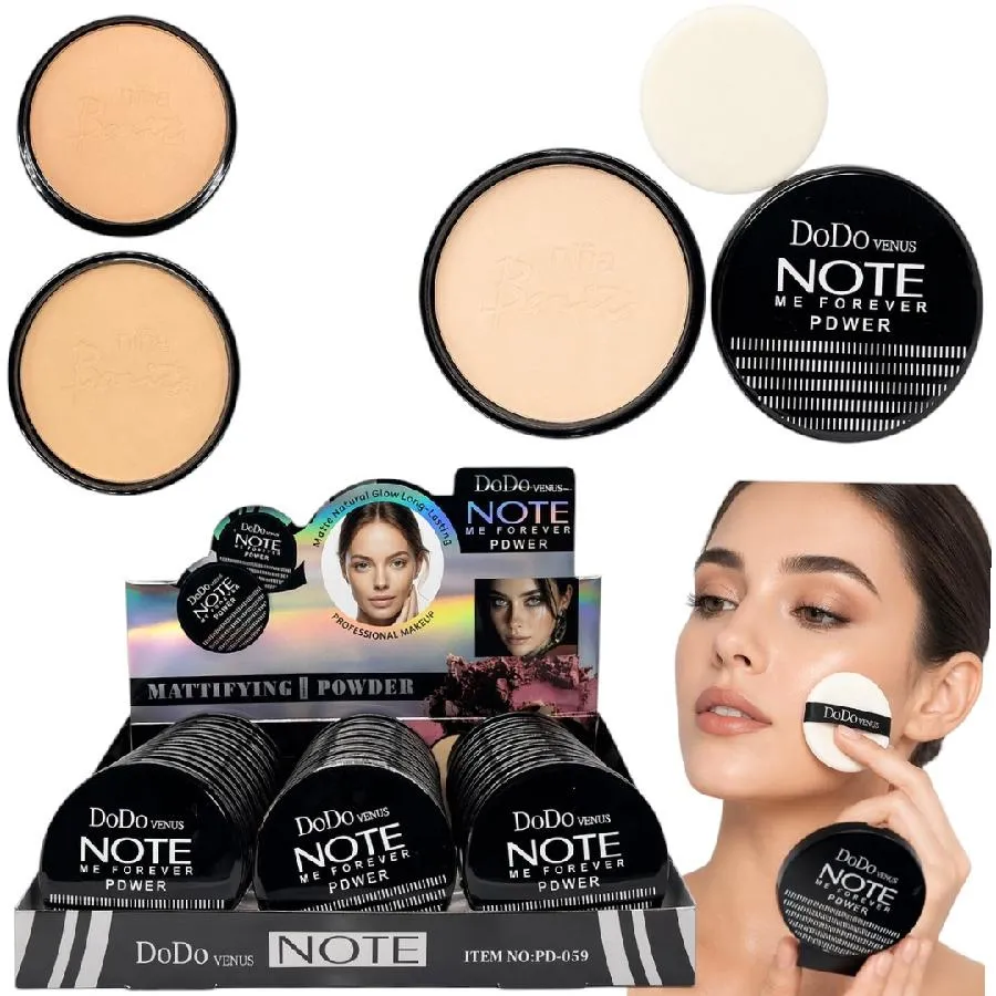 POLVO COMPACTO NOTE POWER TONOS SURTIDOS PD-059