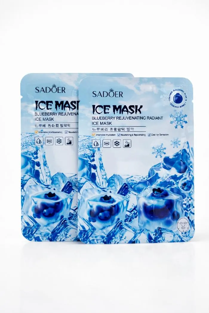 MASCARILLA EN VELO CON EXTRACTO DE ARANDANOS E HIELO REJUVENECEDOR SD84514