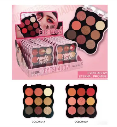 SFR COLORS - PALETA DE SOMBRAS X 9 TONOS EN TONOS DE TEMPORADA SFR COLORS 8124