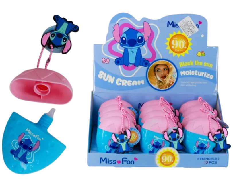 MISS FON - PROTECTOR SOLAR SIN COLOR SPF90 VERSION STITCHS CON LLAVERO MISS FON SU12