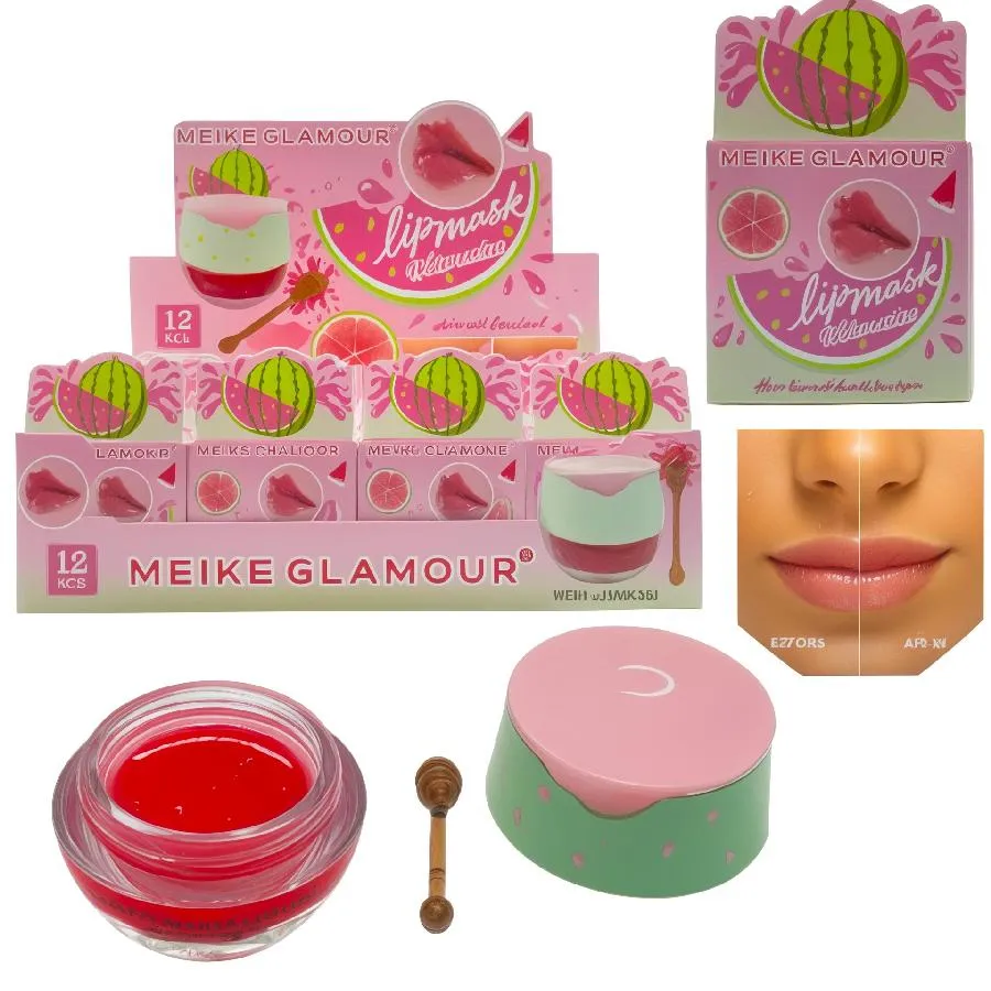 MEIKE GLAMOUR - LIP GLOSS DE SANDIA CON APLICADOR TIPO MIEL MEIKE MK361