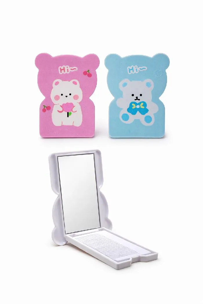 MORATTA COSMETICS - ESPEJO CON DISEÑO + PEINE TAMAÑO PEQUEÑO REF. 1797