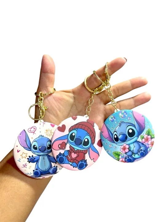 MORATTA COSMETICS - ESPEJO TIPO LLAVERO VERSION STITCHS ESP095