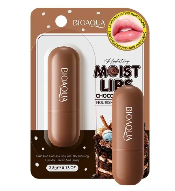 BALSAMO HIDRATANTE DE LABIOS SIN COLOR SABOR A CHOCOLATE BIOAQUA BQY3515