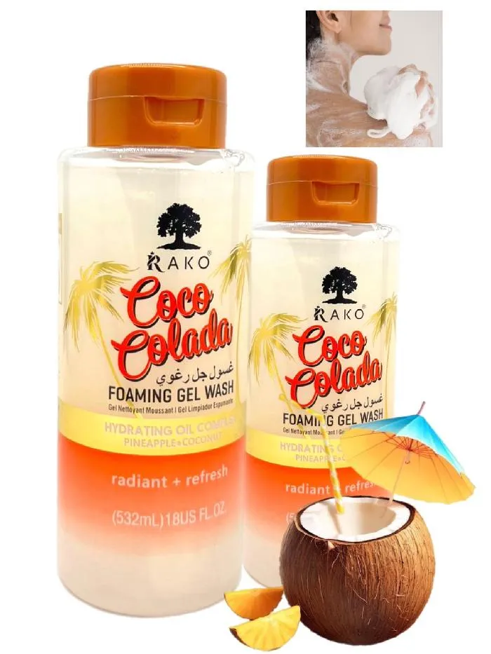 MORATTA COSMETICS - JABON CORPORA DE BAÑO EN GEL CON DESTELLOS AROMA COCO COLADA X 532ML RK1340
