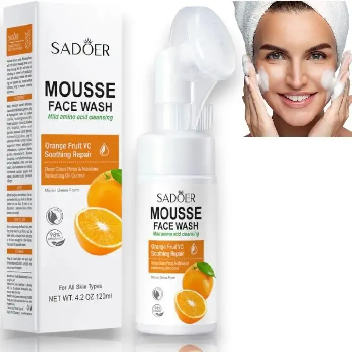 SADOER - ESPUMA FACIAL LIMPIADOR CON CEPILLO Y AMONOACIDO CON VITAMINA C SADOER 05281