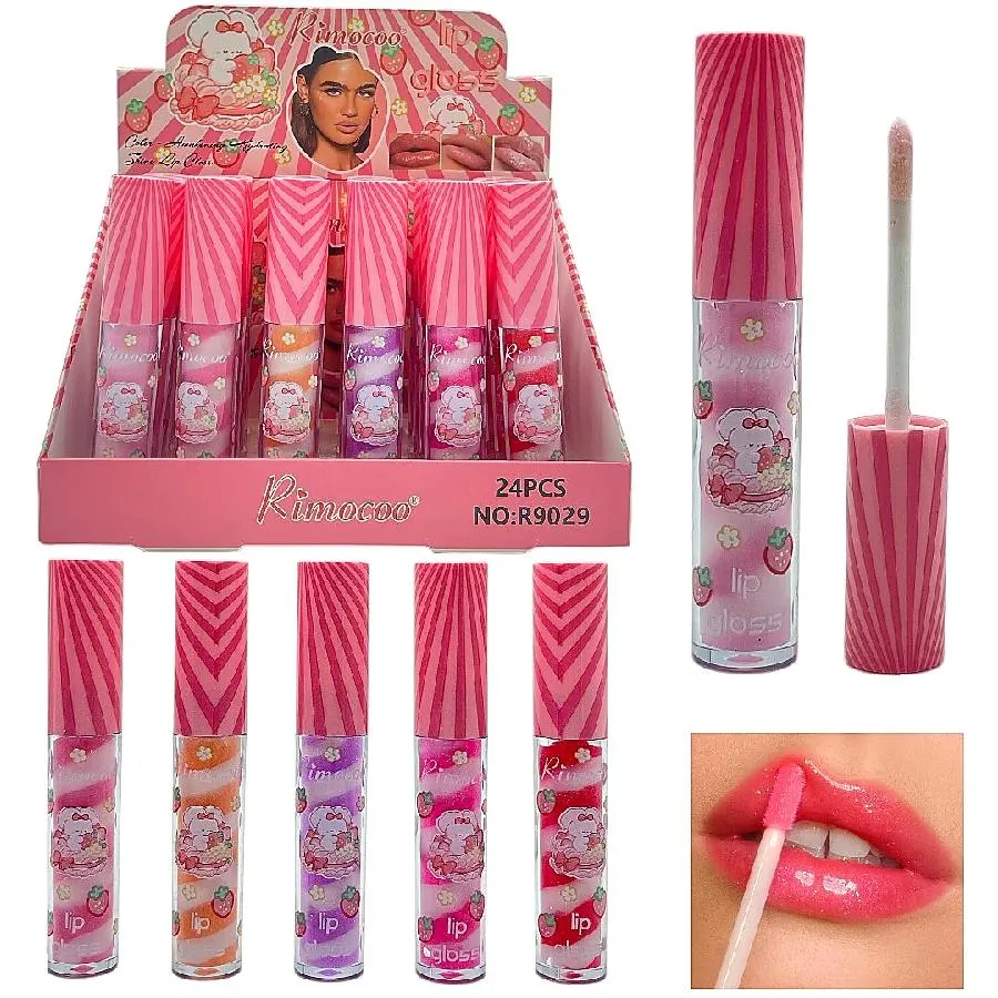 RIMOCOO - LIP GLOSS EN ESPIRAL VERSION CONEJITO RIMOCOO R9029