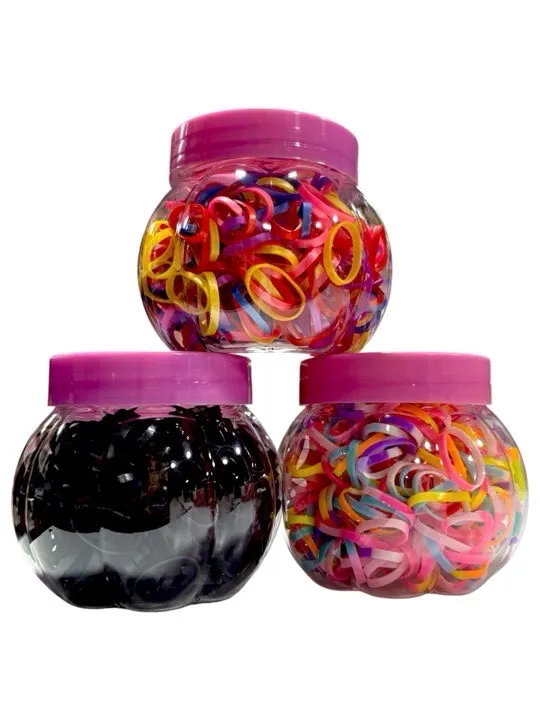 CAUCHO O LIGA EN TARRO MEDIANO COLORES SURTIDOS 27FC008