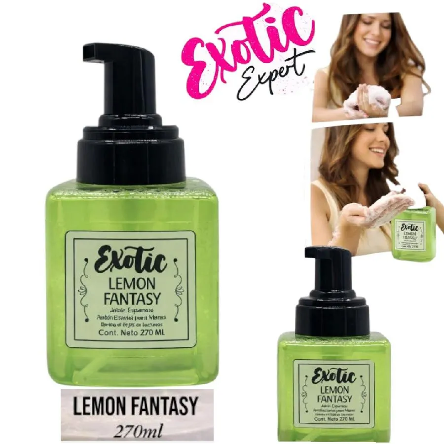 EXOTIC - JABON ESPUMOSO ANTIBACTERIAL X 270ML LEMON FANTASY EXOTIC