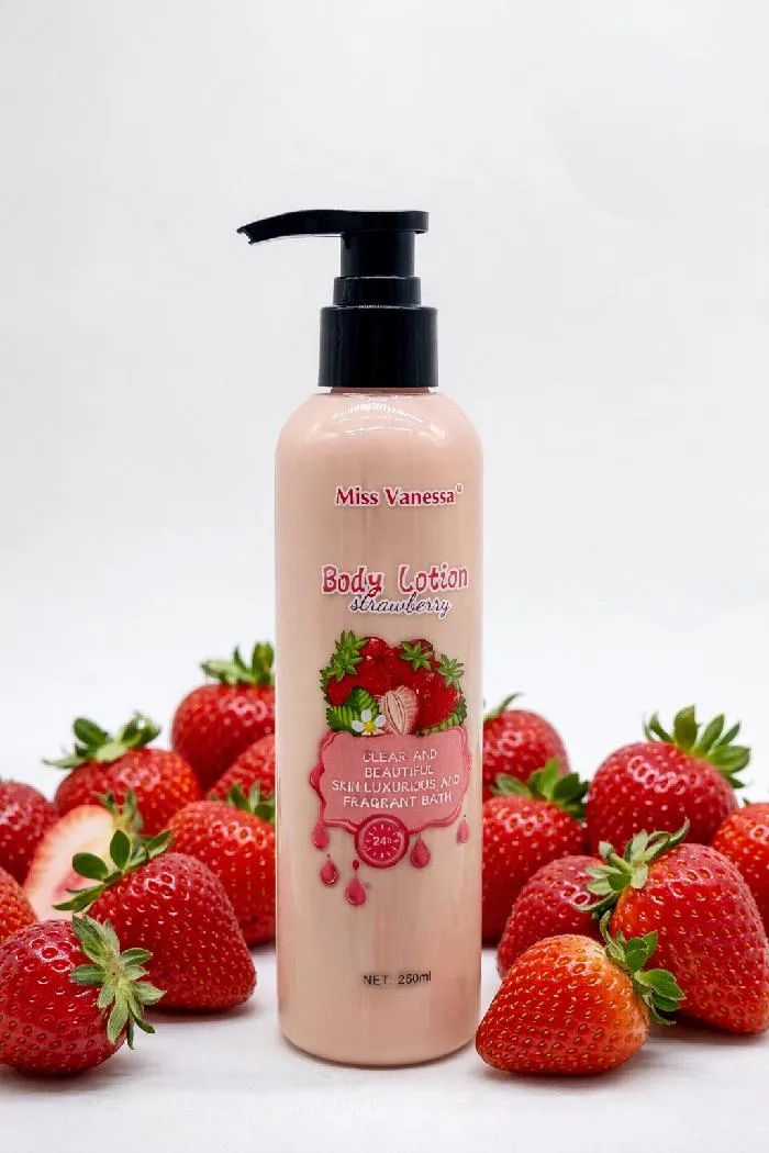 MISS VANESSA - LOCION CORPORAL CON AROMA A FRESA X 250ML MISS VANESSA M7064
