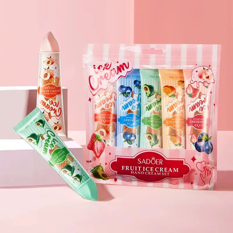 SET DE CREMAS PARA MANOS HIDRATANTE CON OLOR A HELADO SADOER SD81189