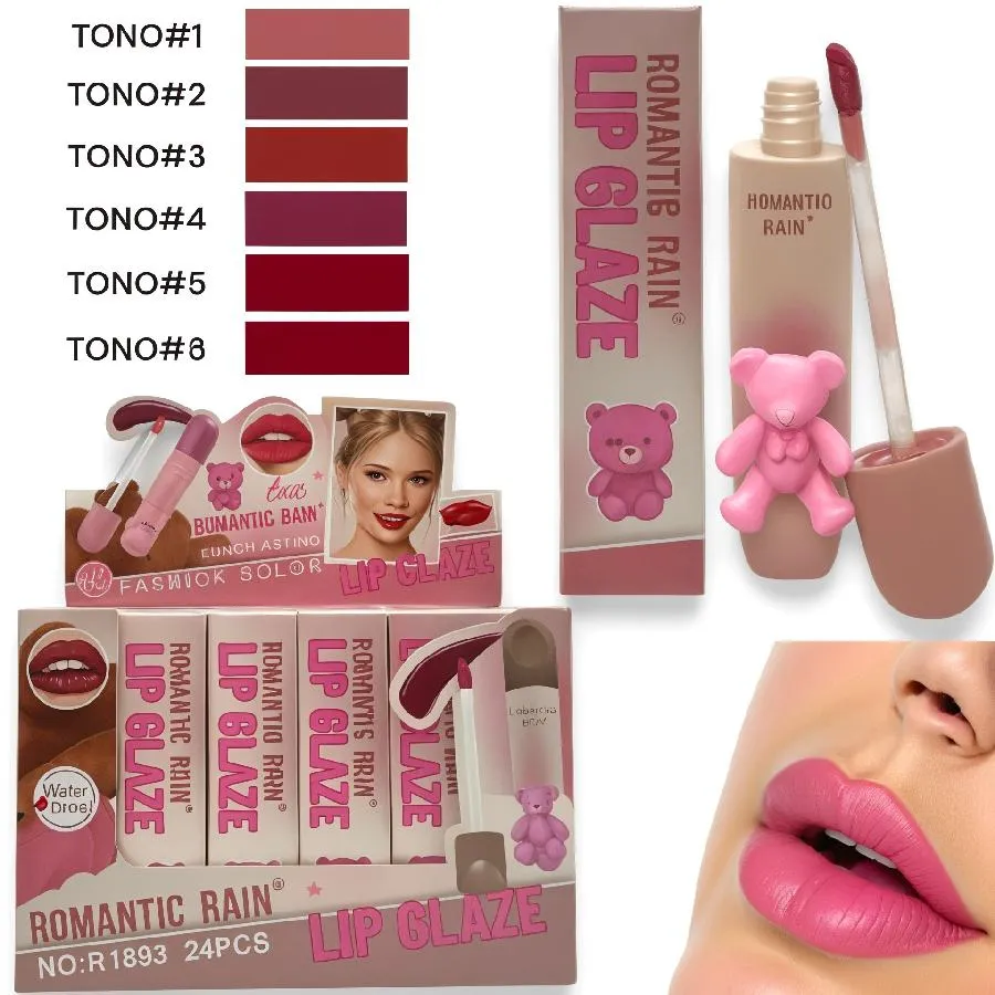 LABIAL LIQUIDO MATTE NO TRANSFERIBLE VERISON OSITO TONOS SURTIDOS R1893