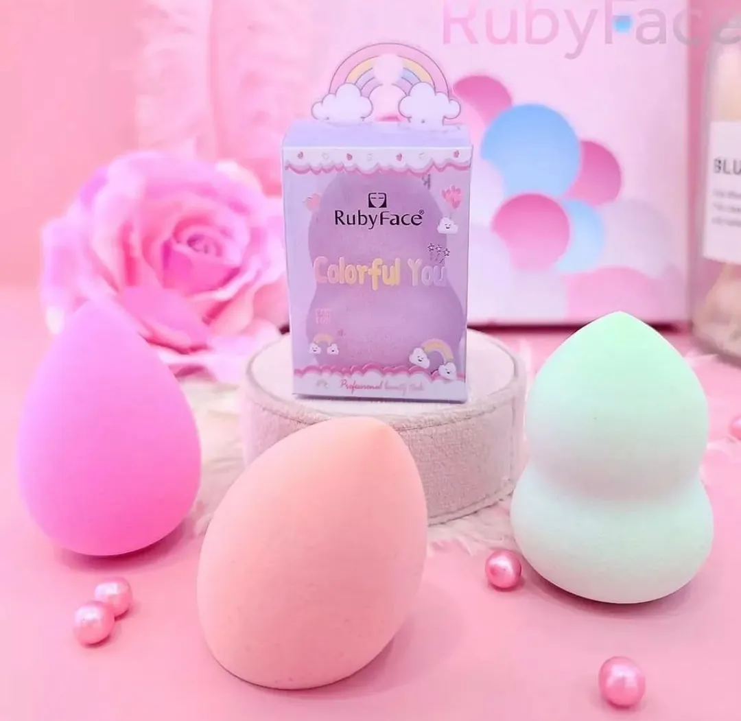 BEAUTY BLENDER CLÁSICA EN COLORES SURTIDOS RUBY FACE 01AG