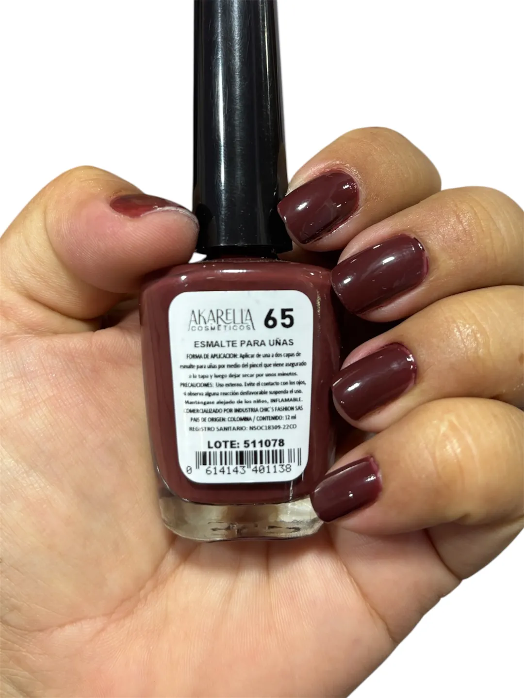 AKARELLA - TONO 65 ESMALTE AKARELLA 12 ML 