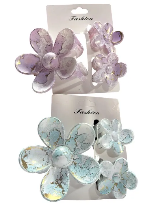 SET DE CAIMAN X 3 PIEZAS CON DISEÑO DE MARGARITA EN COLORES SURTIDOS 29FC090