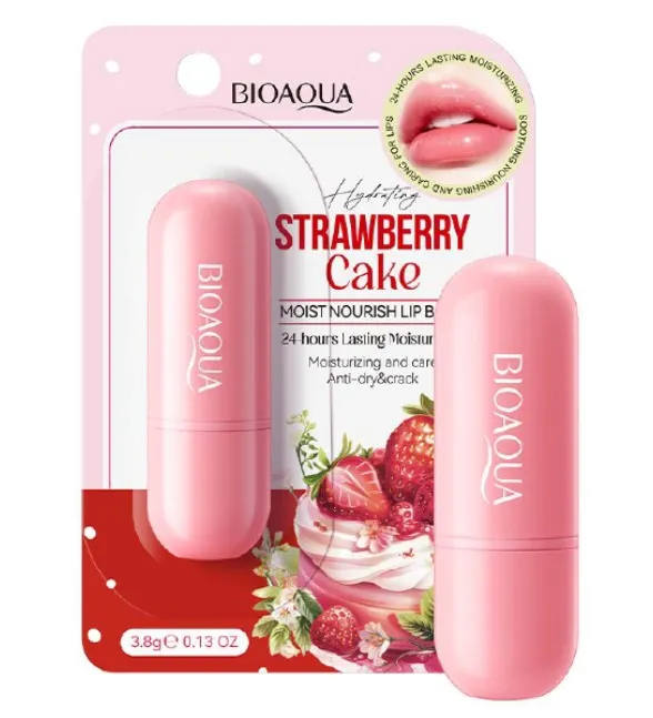 BALSAMO HIDRATANTE DE FRESA PASTEL BIOAQUA BQY3041