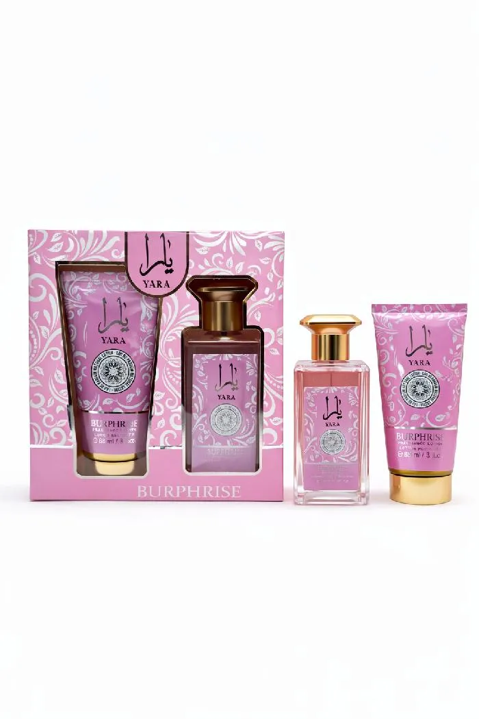 MORATTA COSMETICS - KIT DE PERFUME Y LOCION CORPORAL ARABE MARA ROSE BR55