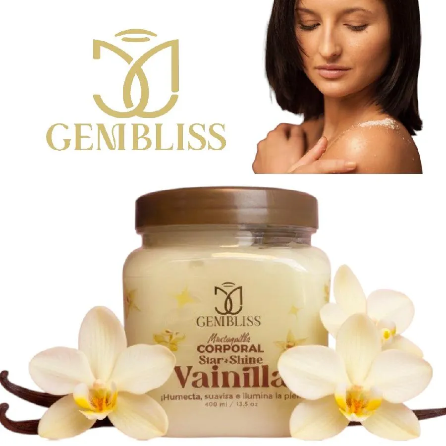  GEMBLISS - MANTEQUILLA CORPORAL CON DESTELLOS CON VAINILLA X 400GR GEMBLISS