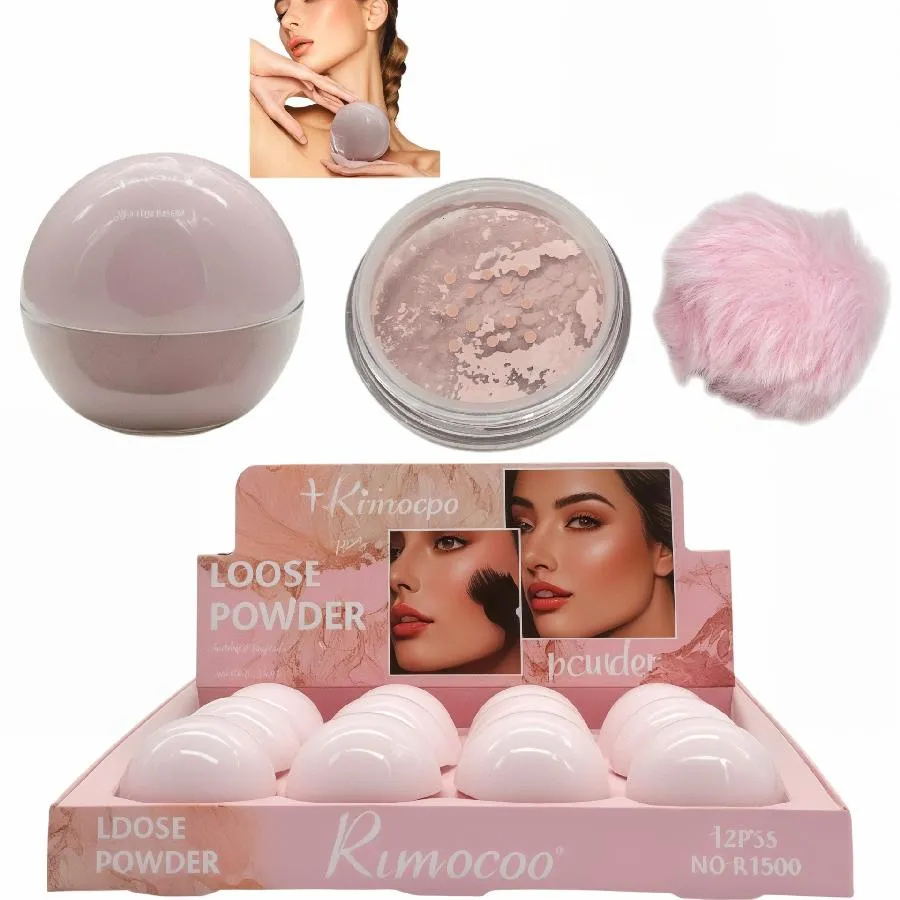 RIMOCOO - POLVO SUELTO TRASLUCIDO CON APLICADOR POMPOM RIMOCOO R1920