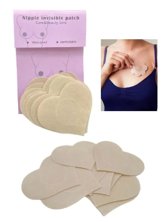 CUBRE PEZON EN FORMA DE CORAZON TONO PIEL H0732