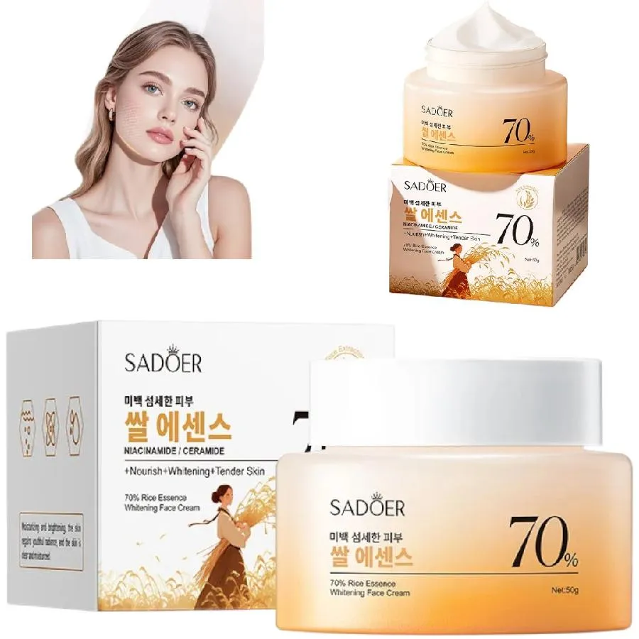 SADOER - CREMA FACIAL HIDRATANTE Y BLANQUEADORA DE ARROZ SD79831