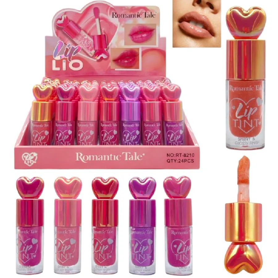 ROMANTIC RAIN - LIP GLOSS MAGICO CON TAPA CORAZON Y APLICADOR MAXI ROMANTIC 8210