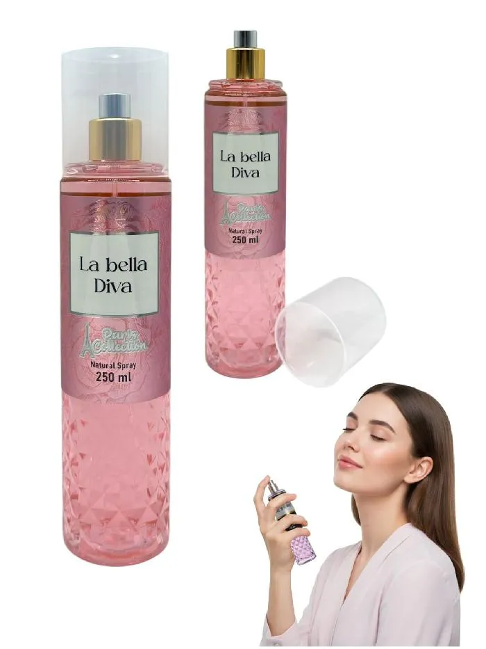 PERFUME DIAMANTADO PARA DAMA LA BELLA DIVA X 250ML 