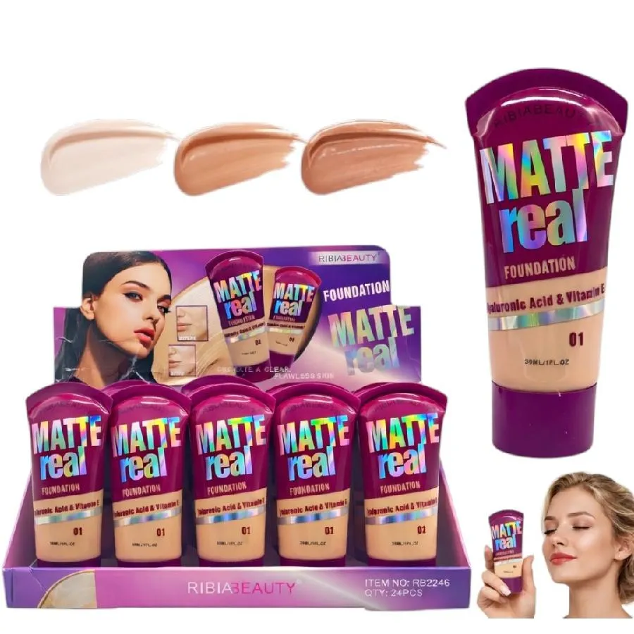BASE LIQUIDA MATTE COBERTURA MEDIA TONO MEDIOS RB2246
