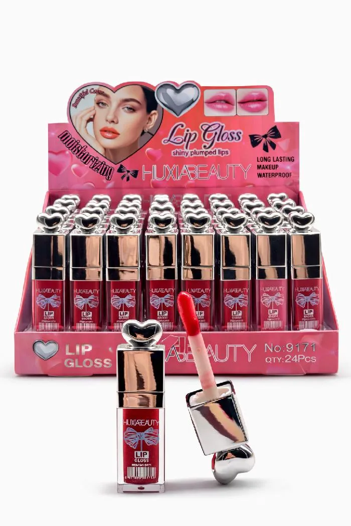 LIP GLOSS CON DESTELLOS Y APLICADOR MAXI HUXIA 9171