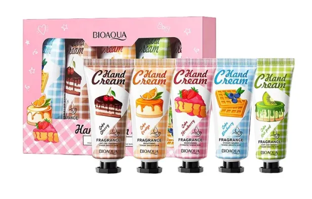BIOAQUA - KIT DE 5 CREMAS PARA MANOS O CUERPO CON OLOR A PASTEL BIOAQUA BQY36216