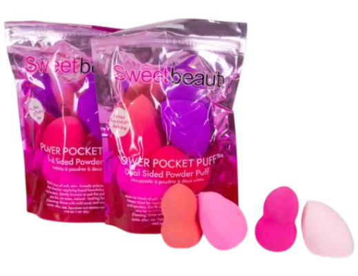 MORATTA COSMETICS - SET DE 4  BEAUTY BLENDER EN COLORES SURTIDOS SWEET BX3128