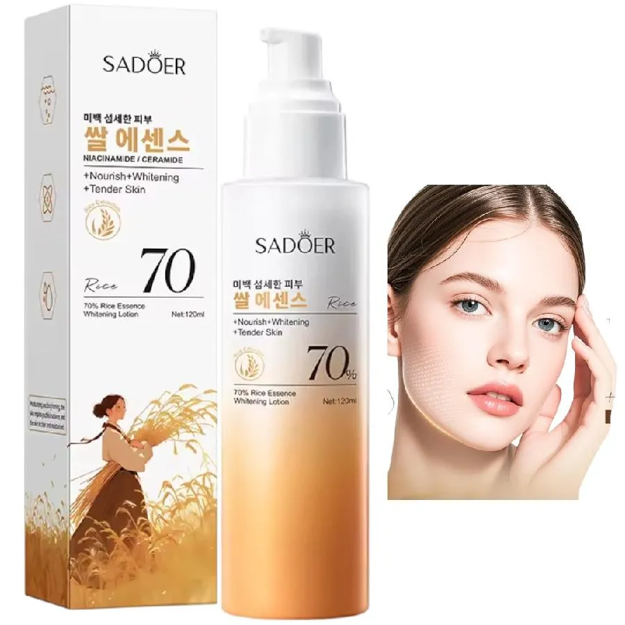 SADOER - LOCION BLANQUEADORA DE ARROZ COREANO AL 70% CON NIACINAMIDA SD78001