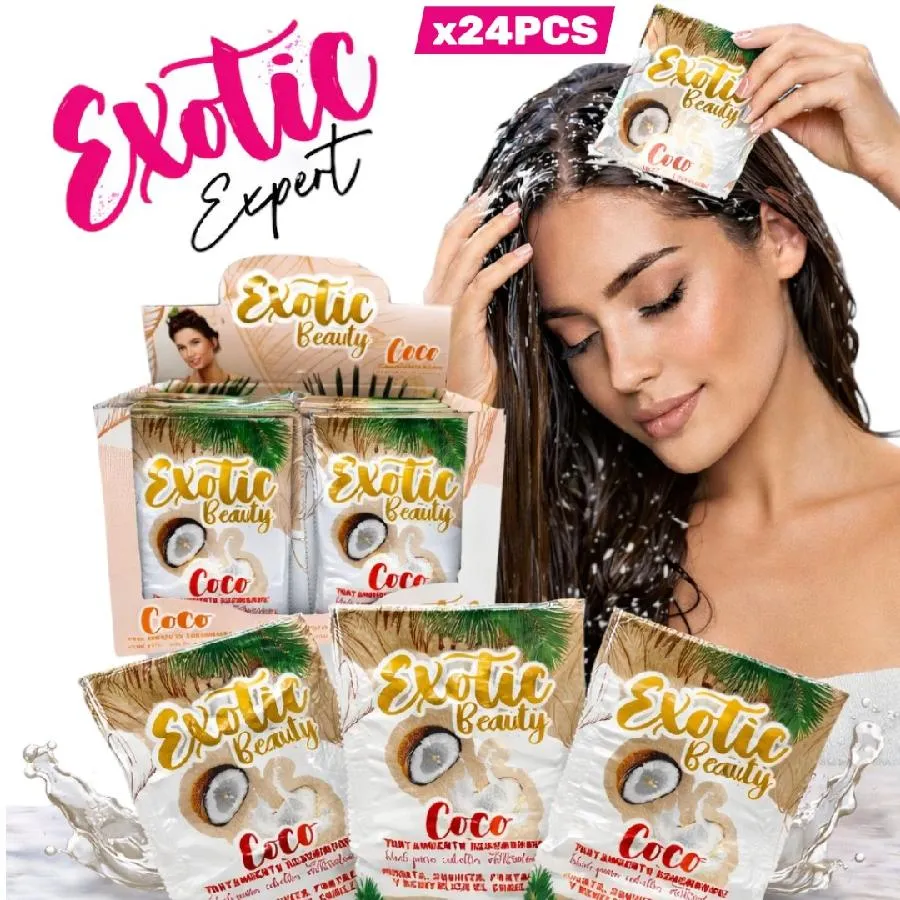 SHAMPOO EN SACHET DE COCO PARA CABELLOS MALTRATADOS 607002