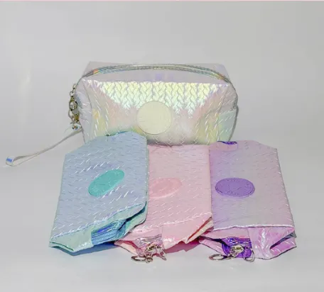 COSMETIQUERA CUADRADA TORNASOLADA EN 4 TONOS SURTIDOS SA5827