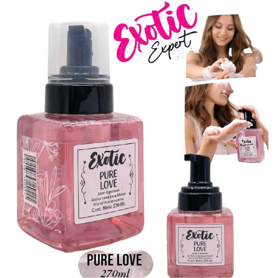 EXOTIC - JABON ESPUMOSO ANTIBACTERIAL X 270ML PURE LOVE EXOTIC