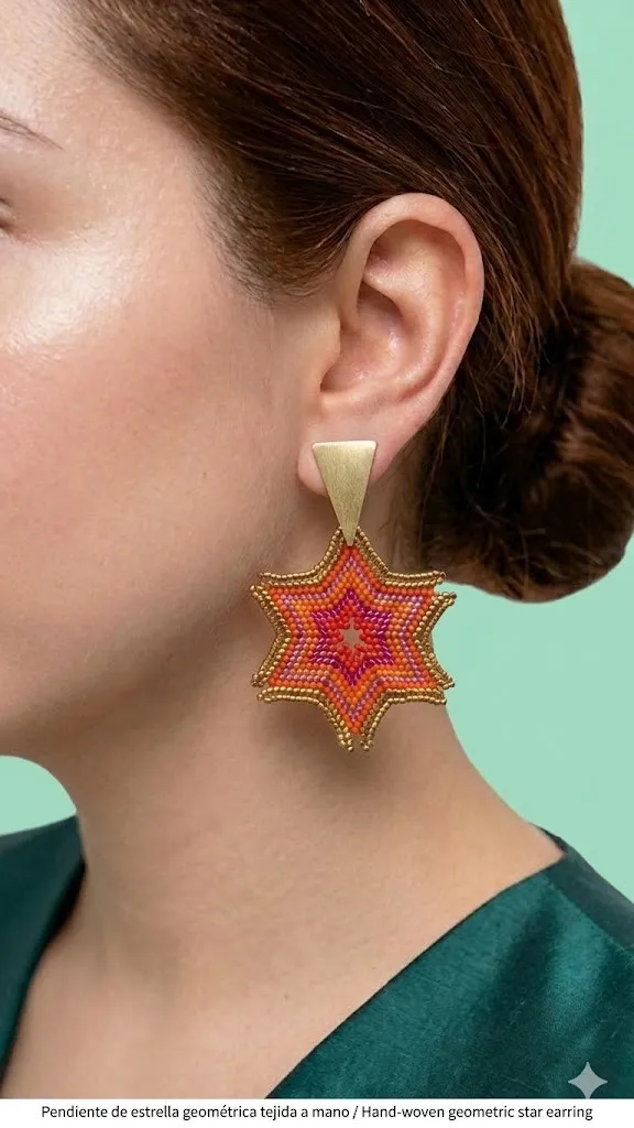 TULIBLEU - Aretes estrella radiante