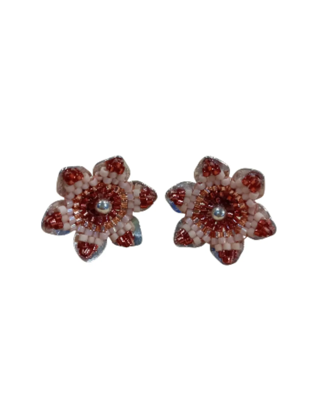 Aretes Primavera chocolate plata