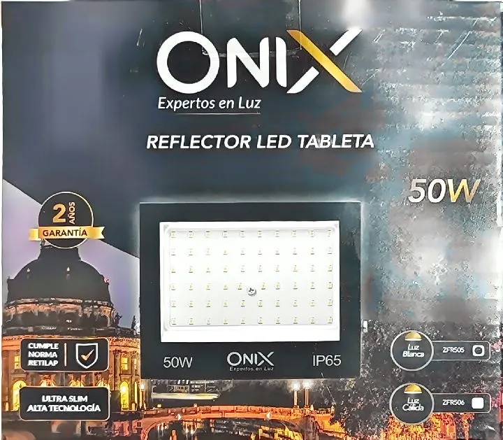 REFLECTOR LED 50W ONIX IP65 LUZ BLANCA