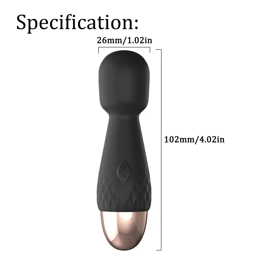 Lilo - Masajeador MINI HITACHI VARITA MAGICA LILO 10V 10/2CM NEGRO USB MSJ1007HL