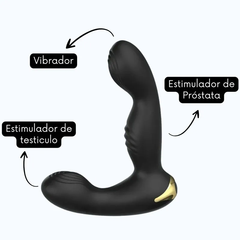 Estimulador PROSTATICO CONTROL 9V 13/11/3CM (NEGRO) USB SMT1990DH