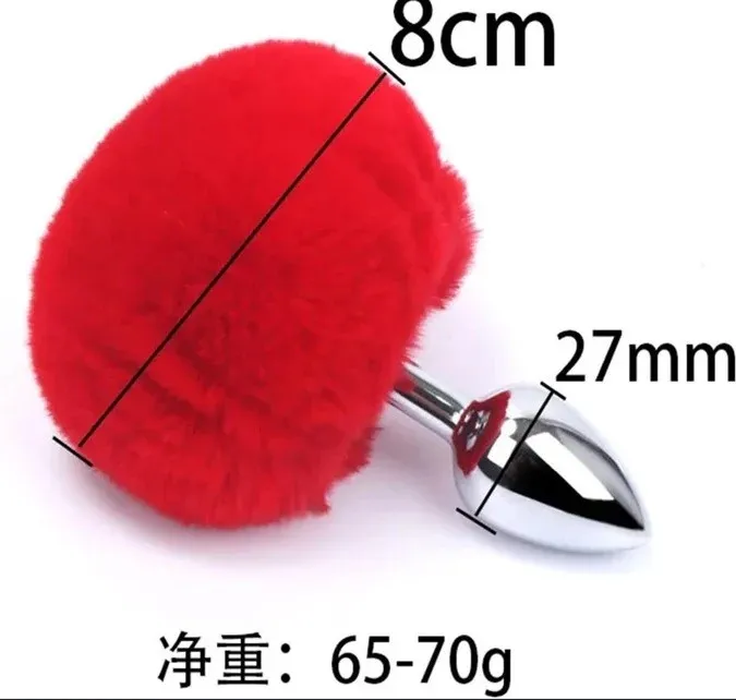 Kit *4 DIADEMA/PEZONERAS/COLLAR/PLUG CONEJO (ROJA) KT1948BR
