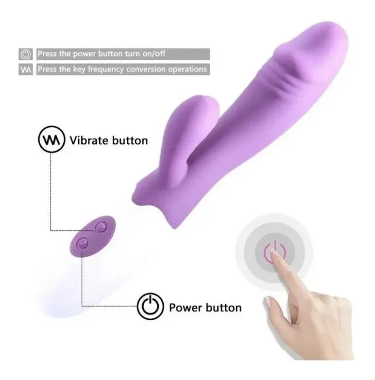 Vibrador RABBIT CANDRY 7V 19/9.5/3.2 CM USB (LILA) VBR927DH