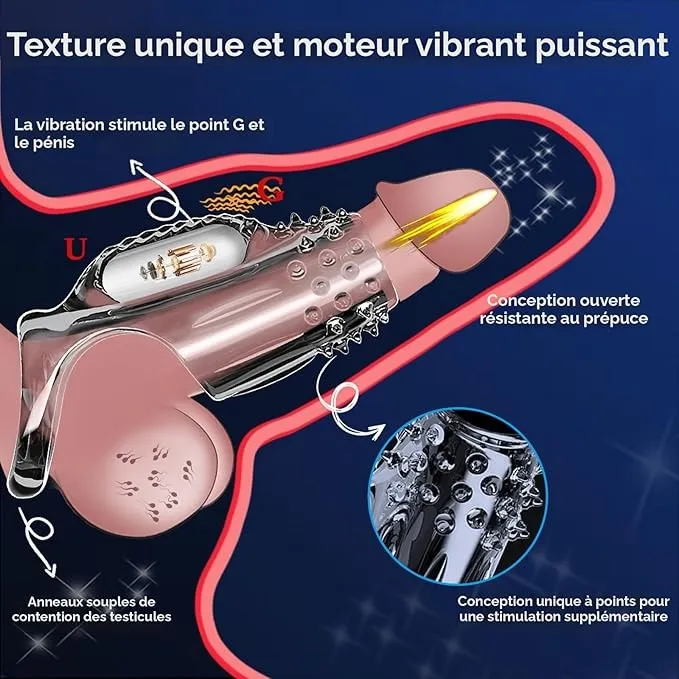 Funda PARA PENE CON VIBRACION 9/4CM (TRASPARENTE) FND1777BR