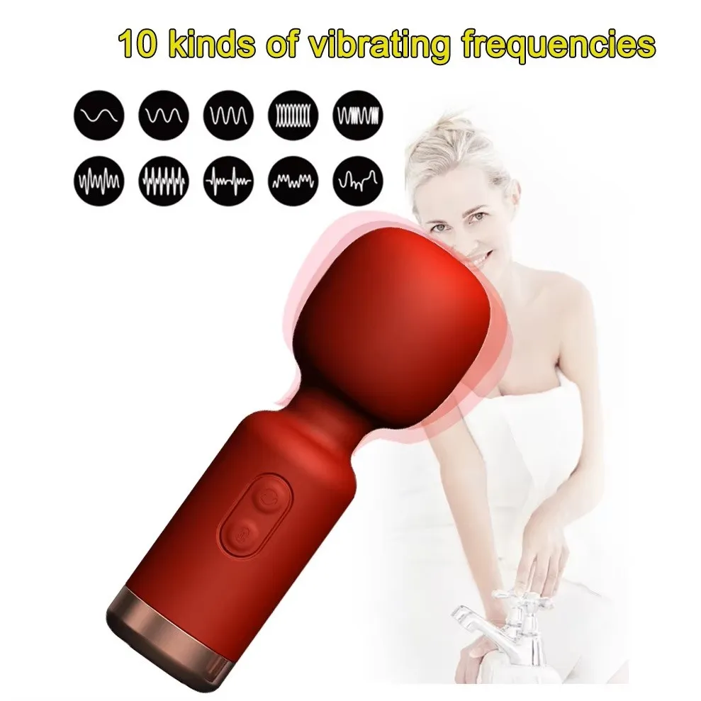 Masajeador MINI HITACHI VARITA MAGICA 10V 11/3.5CM USB ROJO MSJ1383DH  