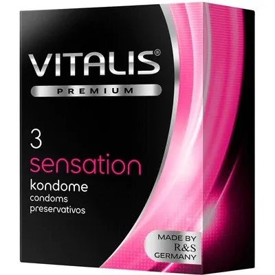 Condones VITALIS SENSATIONS *3 (FUCSIA) CND719TC
